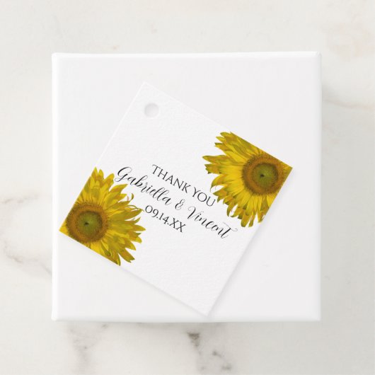 黄色ひまわり フェイバータグ (インサイチュ)