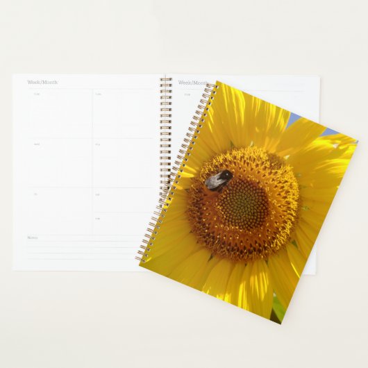 黄色ひまわり プランナー手帳 (ディスプレー)