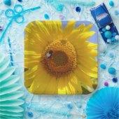 黄色ひまわり ペーパープレート (パーティー)