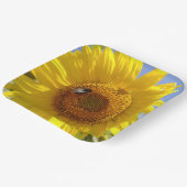 黄色ひまわり ペーパープレート (傾斜あり)