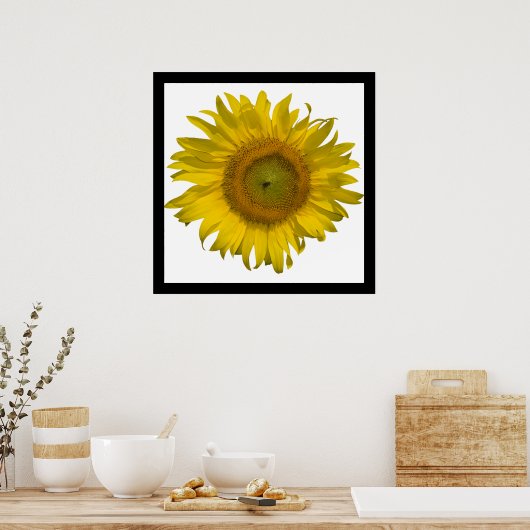 黄色ひまわり ポスター (キッチン)