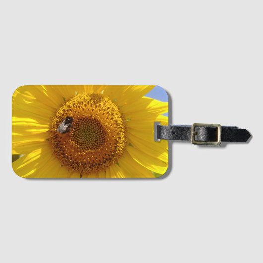 黄色ひまわり ラゲッジタグ (正面横)