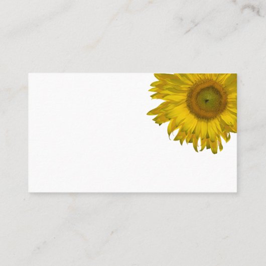 黄色ひまわり 名刺 (裏面)