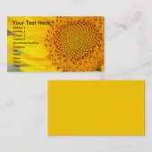 黄色ひまわり 名刺 (正面/裏面)