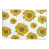 黄色ひまわり 枕カバー (裏面)