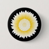 黄色ひまわり 缶バッジ (正面)