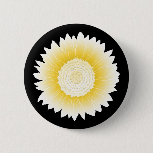 黄色ひまわり 缶バッジ (正面)
