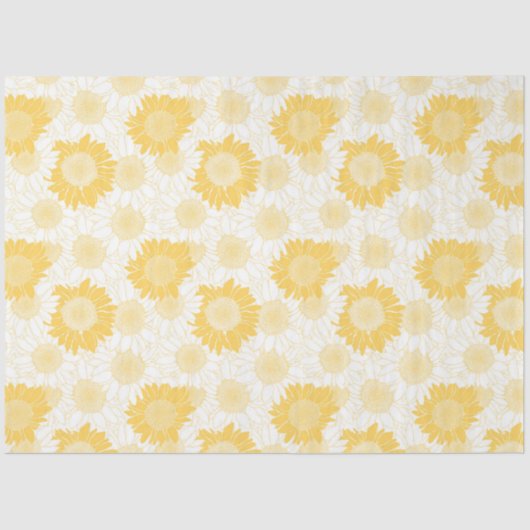 黄色ひまわり 薄葉紙 (正面)