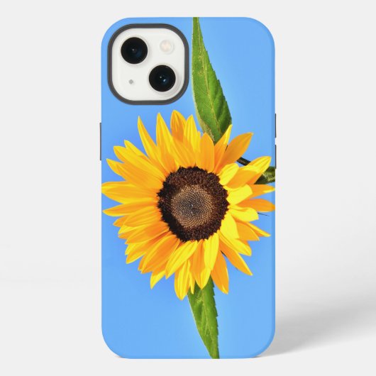 黄色ひまわりiPhoneケース iPhoneケース (裏面)