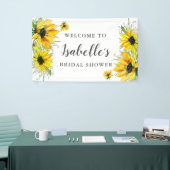 黄色ひまエレガントわりフローラブライダルシャワー 横断幕 (トレードショー)