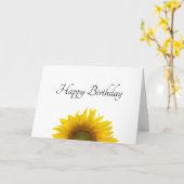 黄色ひまモダンわりフローラ誕生日 カード (黄色い花)