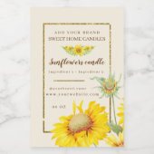 黄色ひま素朴わり水彩の成分 フードラベル (シングルラベル)