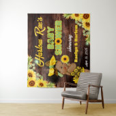 黄色ひま素朴わり赤ちゃんシャワー赤ちゃん女の子 タペストリー (インサイチュ)