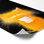 黄色ふわふわ ポスター (角)