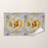黄色への白の色合い バスタオルセット (ハンドタオル)