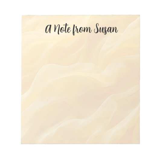 黄色ぼやけの抽象芸術背景 ノートパッド (正面)