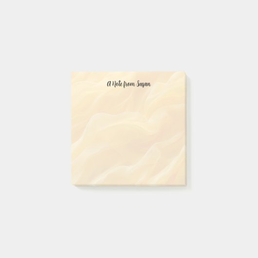 黄色ぼやけの抽象芸術背景 ポストイット (正面)