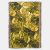 黄色または金ゴールドのカラーピースは金ゴールドメタルに見える スローブランケット (正面縦)