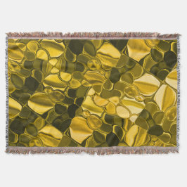 黄色または金ゴールドのカラーピースは金ゴールドメタルに見える スローブランケット
