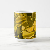 黄色または金ゴールドのカラーピースは金ゴールドメタルに見える モーフィングマグカップ (中央)