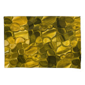 黄色または金ゴールドのカラーピースは金ゴールドメタルに見える 枕カバー (正面左)