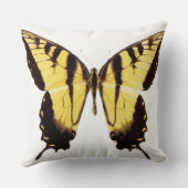 黄色または黒のアゲハチョウの蝶装飾用クッション クッション (裏面)