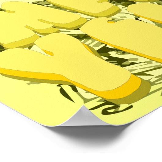 黄色まろやかな ポスター (角)