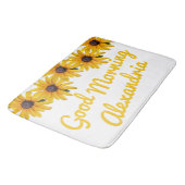 黄色やる気を起こさせるの花の写真名 バスマット (アングル)