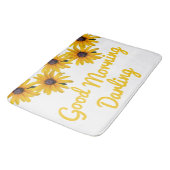 黄色やる気を起こさせる花写真花風呂マット バスマット (アングル)