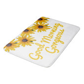 黄色やる気を起こさせる花写真花風呂マット バスマット (アングル)