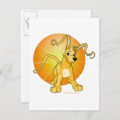 黄色よくはしゃぐの加速器 ポストカード (正面/裏面)