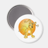 黄色よくはしゃぐの加速器 マグネット (正面/裏面)