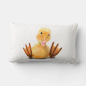 黄色よくはしゃぐアクリングウィンクベビーピロースマイルおもしろい ランバークッション (裏面)