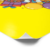 黄色をテーマにした子供用の妖精の衣装パーティー ポスター (コーナー)