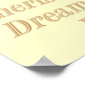 黄色を大切にする ポスター (角)