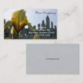 黄色アイリス名刺 名刺 (正面/裏面)