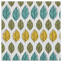 黄色アクアモダングリ離れンパターン織物