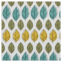 黄色アクアモダングリ離れンパターン織物 ファブリック