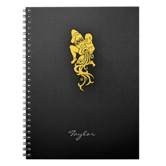 黄色アンバーアクエリアス ノートブック (正面)