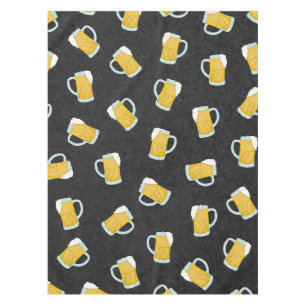 黄色アートモダン黒ウォーター色のビアスタイン テーブルクロス