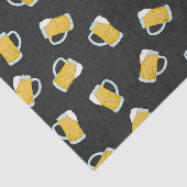 黄色アートモダン黒ウォーター色のビアスタイン 薄葉紙 (詳細)