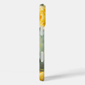 黄色エレガントのバラと雨粒フローラガーデン Case-Mate iPhoneケース (裏面 / 右)