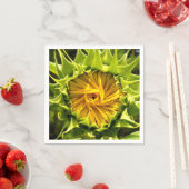 黄色エレガントのヒマワリ写真 スタンダードカクテルナプキン (インサイチュ)