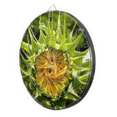 黄色エレガントのヒマワリ写真 ダーツボード (正面右)