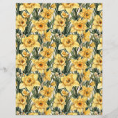 黄色エレガントの水仙とチューリップ復活祭の花 (正面)