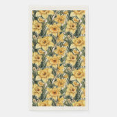 黄色エレガントの水仙イースターウォーターカラーの花 (正面)