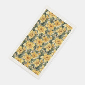 黄色エレガントの水仙イースターウォーターカラーの花 (コーナー)