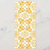 黄色エレガントイースターサンデーブルンチフローラシック メニュー (裏面)