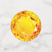 黄色エレガントサファイア宝石 コンフェッティ (スモール正面)