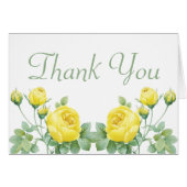 黄色エレガントバラの水の色が結婚ありがとう (正面横)